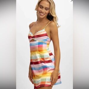 Blackbough Multicolor Striped Mini Dress